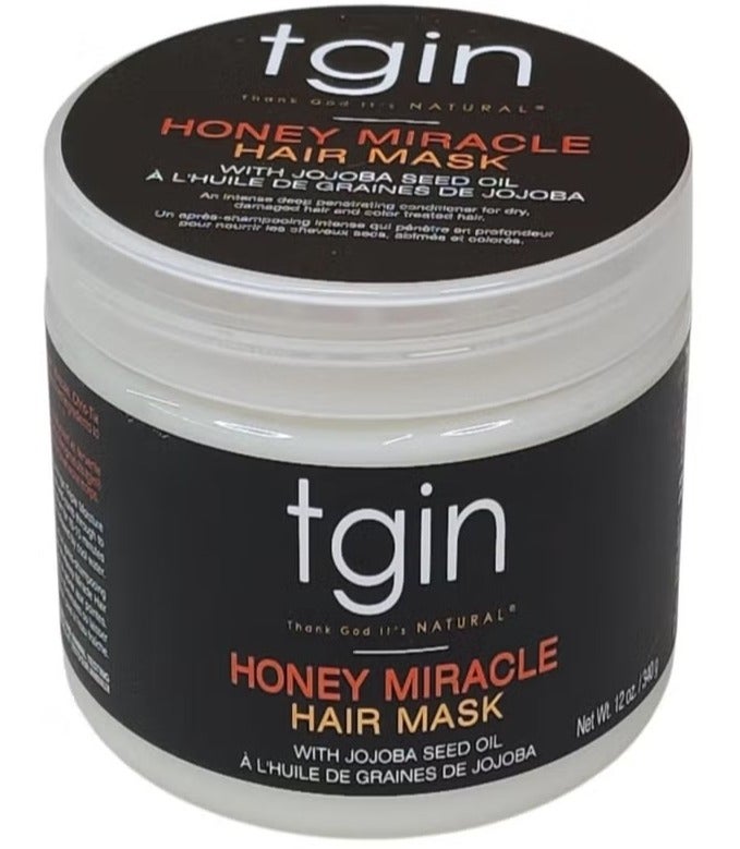 قناع الشعر المعجزة بالعسل الطبيعي من ثانك غود إتس ناتشورال مع زيت بذور الجوجوبا 340 غرام